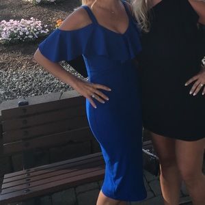 Rachel Roy Cold Shoulder Ruffle Dress